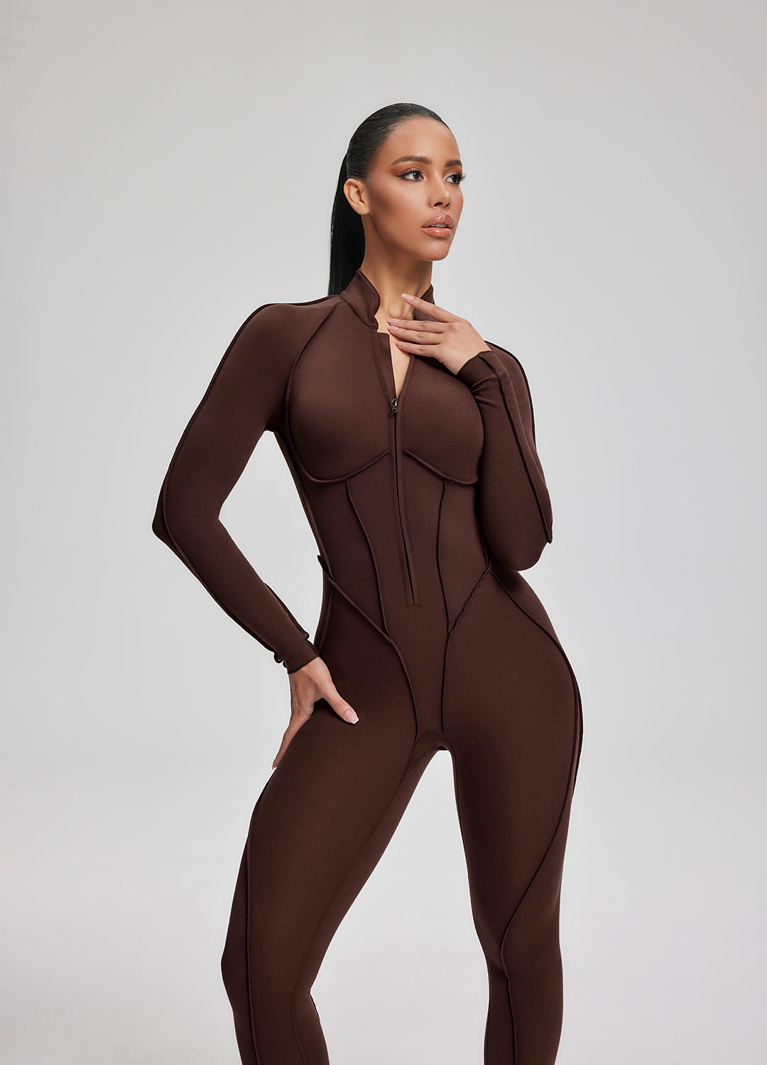 Everyday Cotton Closed-Back Catsuit - Image 2