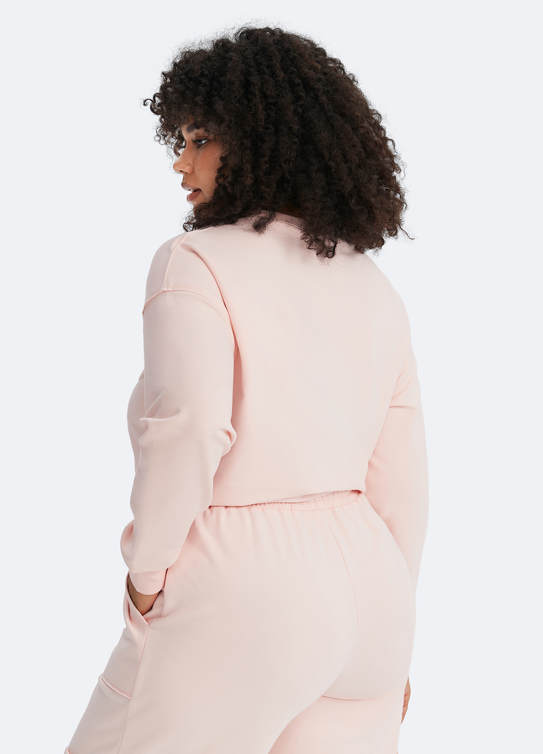 Cropped Sweatshirt with Drawstring - Image 9
