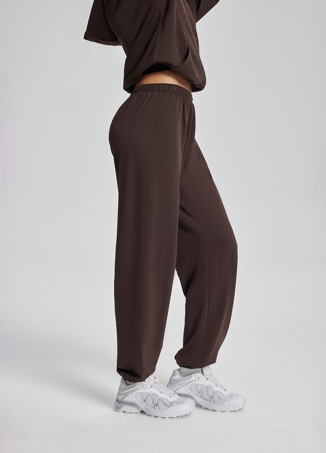 Slouchy Roomy Stretchy Waistband Cozy Joggers - Image 2