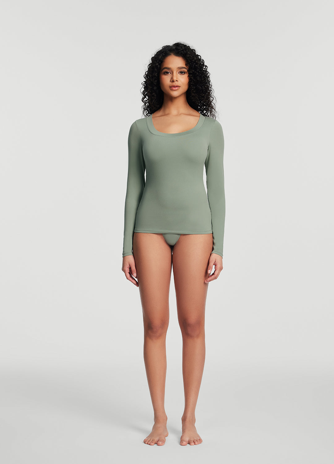 Scoop Neck Long Sleeve Top - Image 5