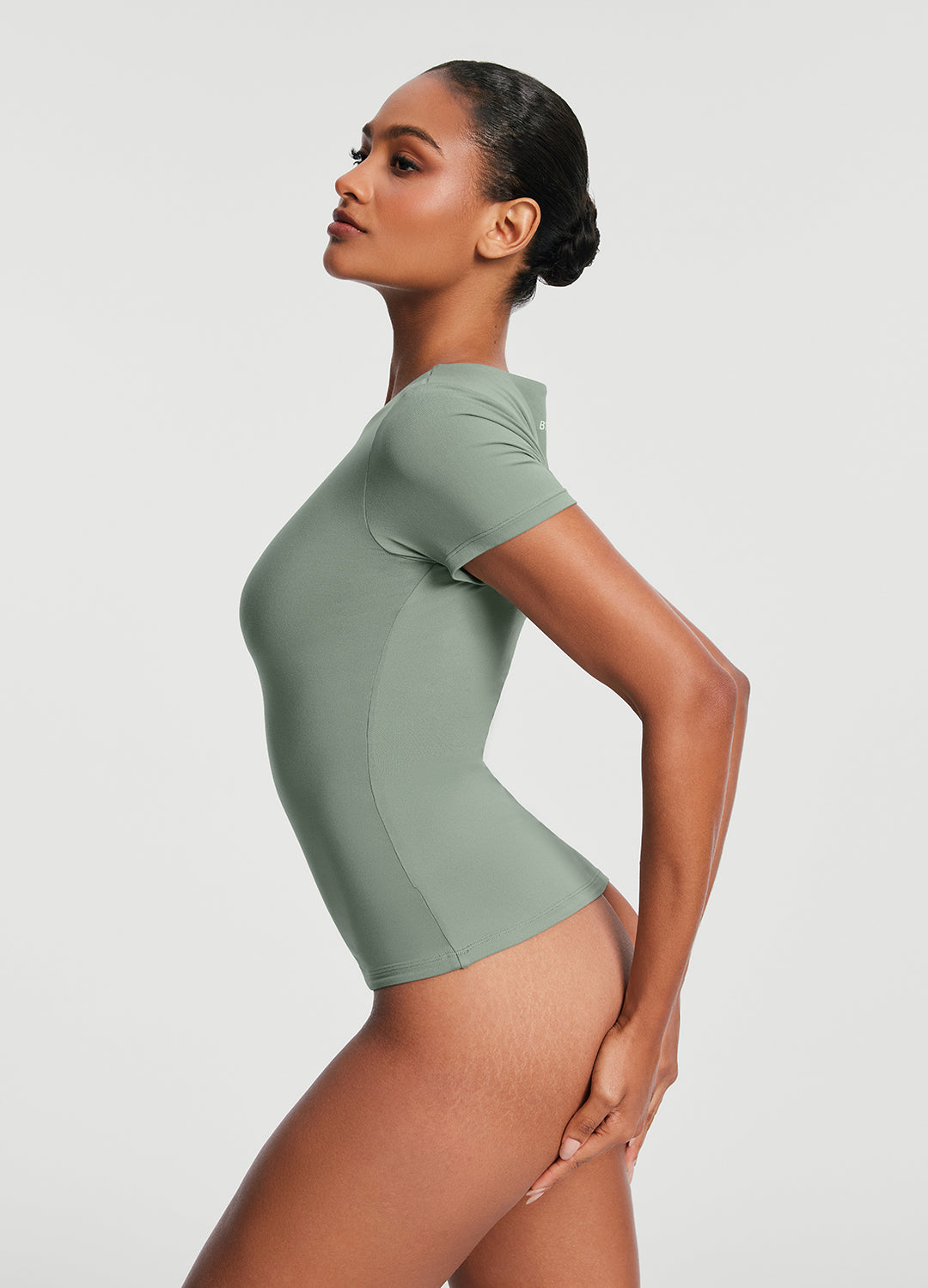 Short Sleeve Crew Neck Top - Image 3