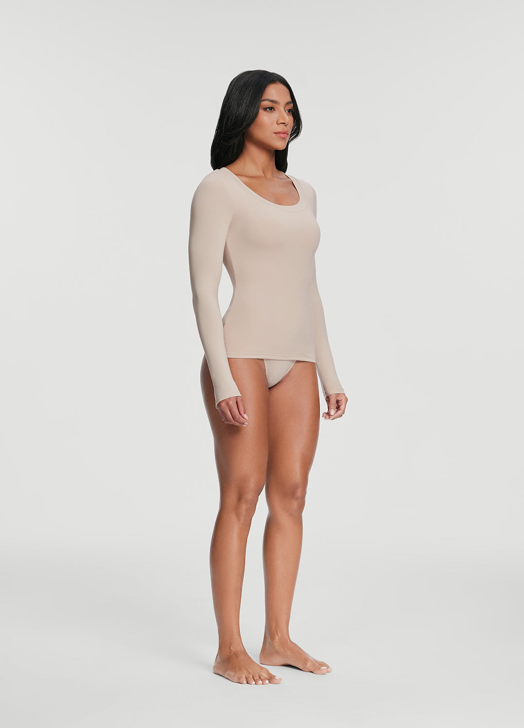 Scoop Neck Long Sleeve Top - Image 5