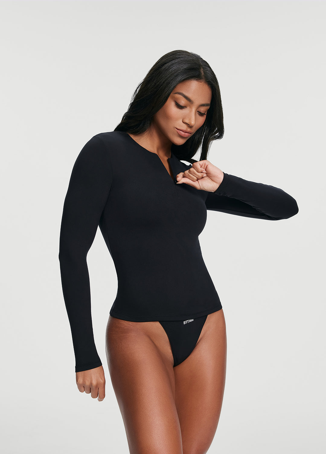 Quarter Zip Long Sleeve Top - Image 5