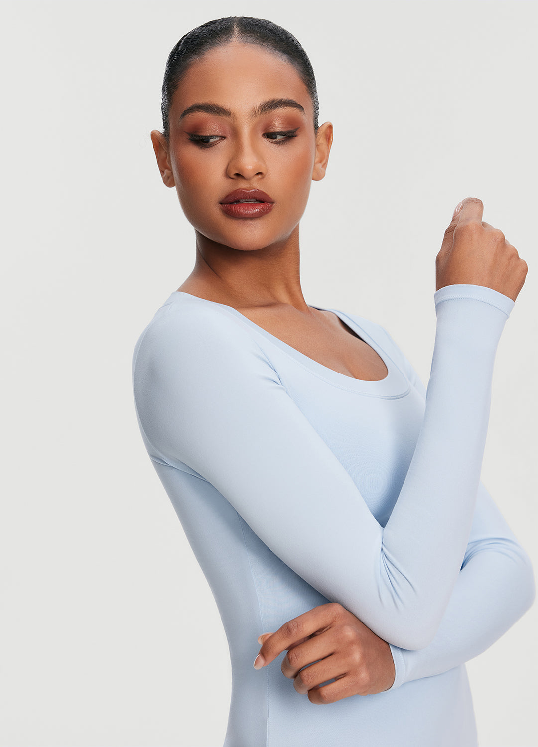 Scoop Neck Long Sleeve Top - Image 4