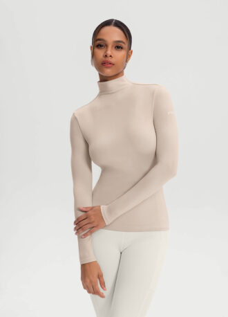 Mock Neck Long Sleeve Top