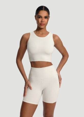 High Neck Cropped Tank Top