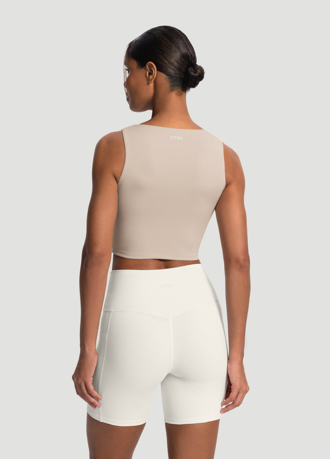 High Neck Cropped Tank Top - Image 3