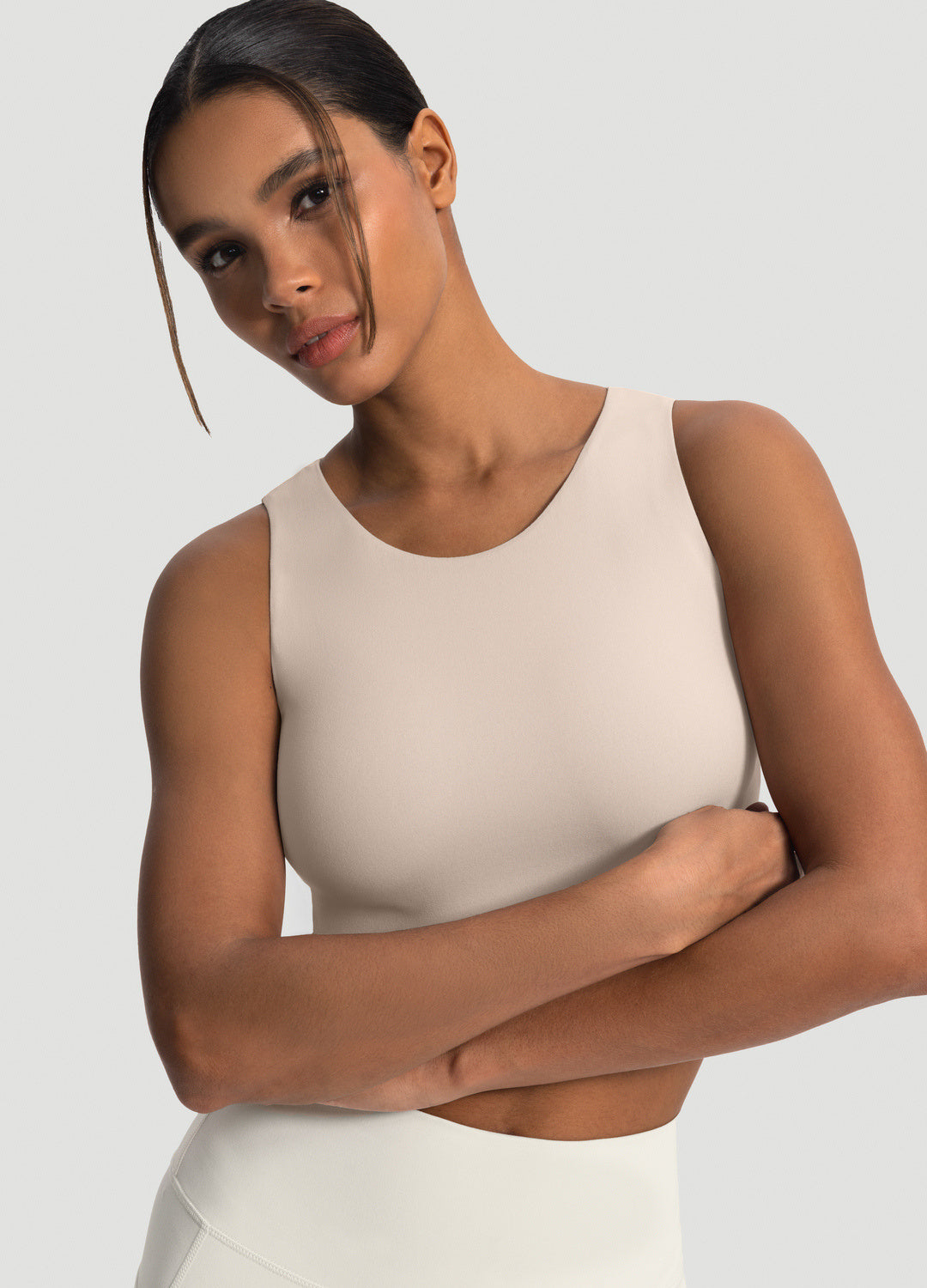 High Neck Cropped Tank Top - Image 6