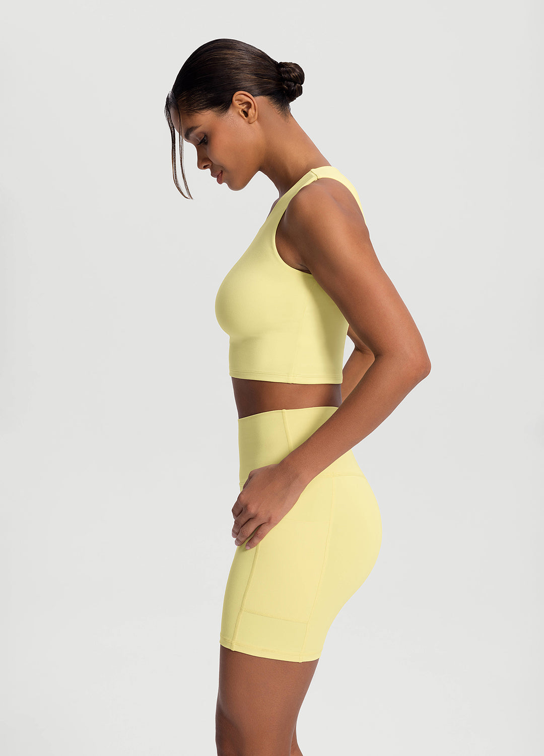 High Neck Cropped Tank Top - Image 2