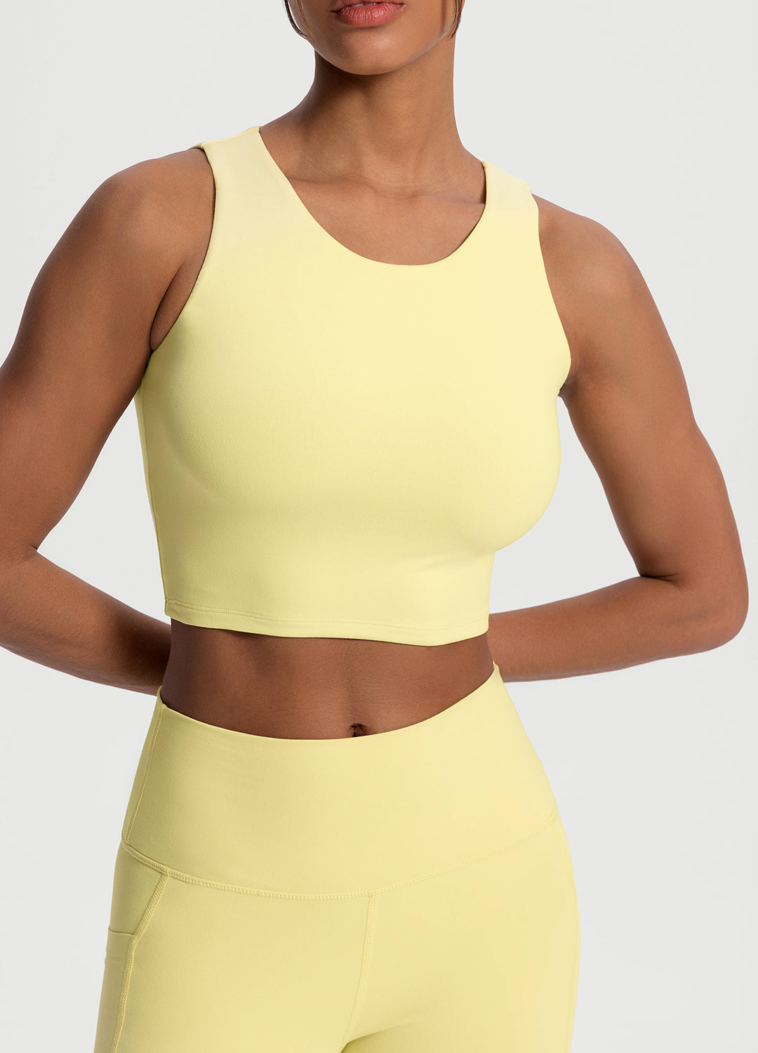 High Neck Cropped Tank Top - Image 4