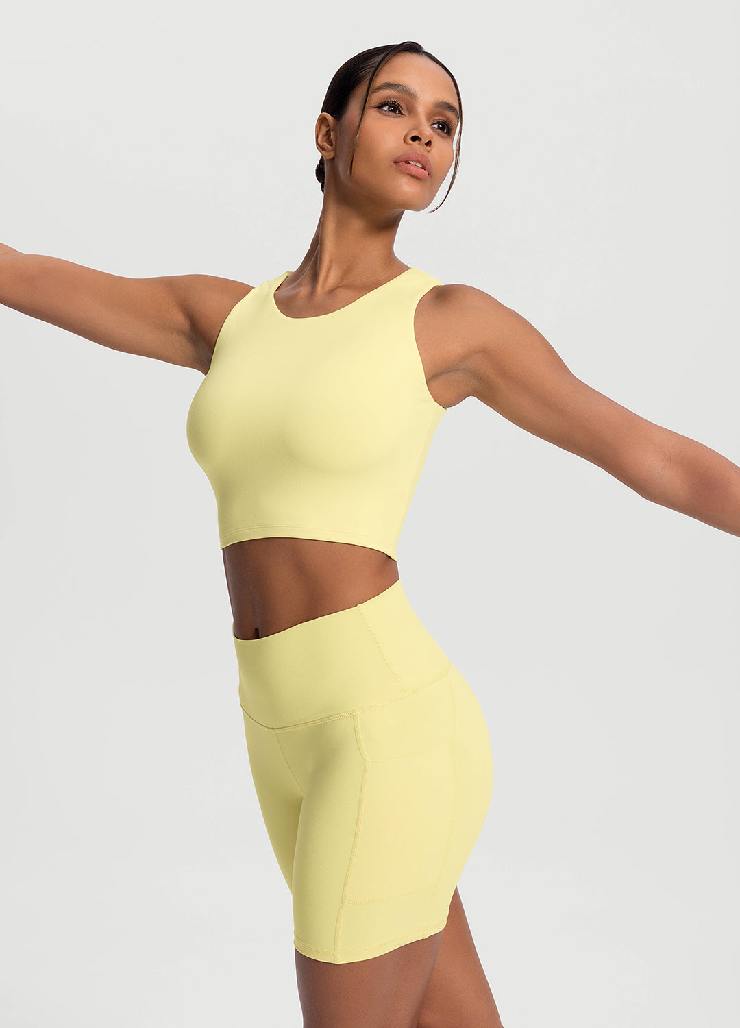 High Neck Cropped Tank Top - Image 5