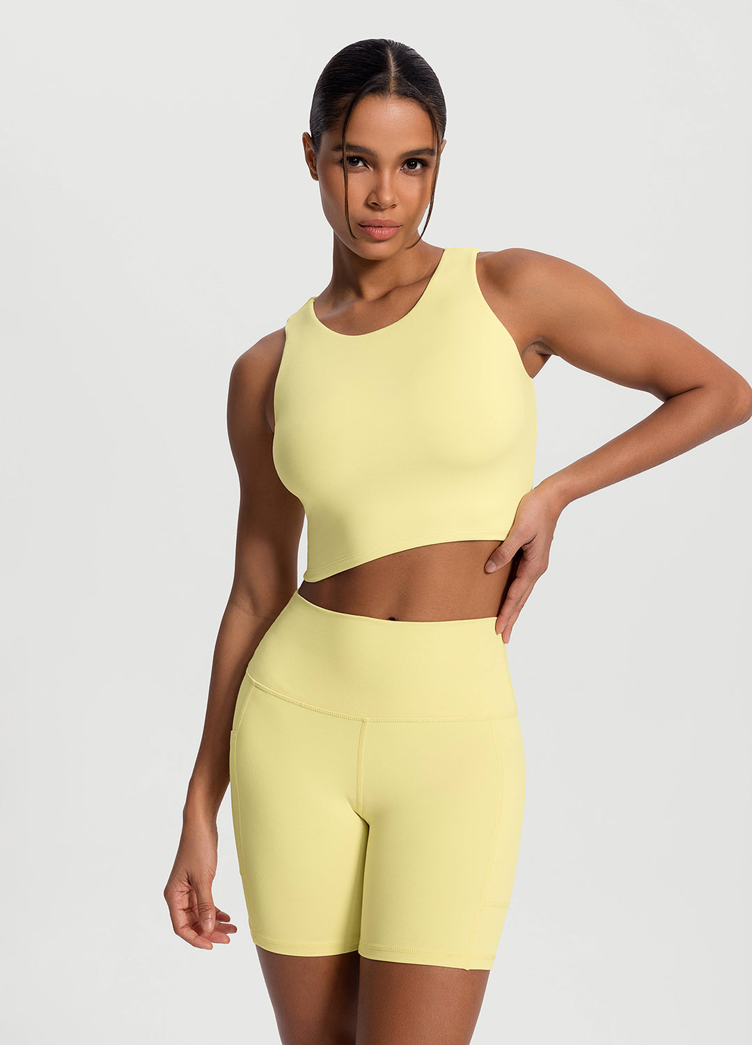 High Neck Cropped Tank Top - Image 6