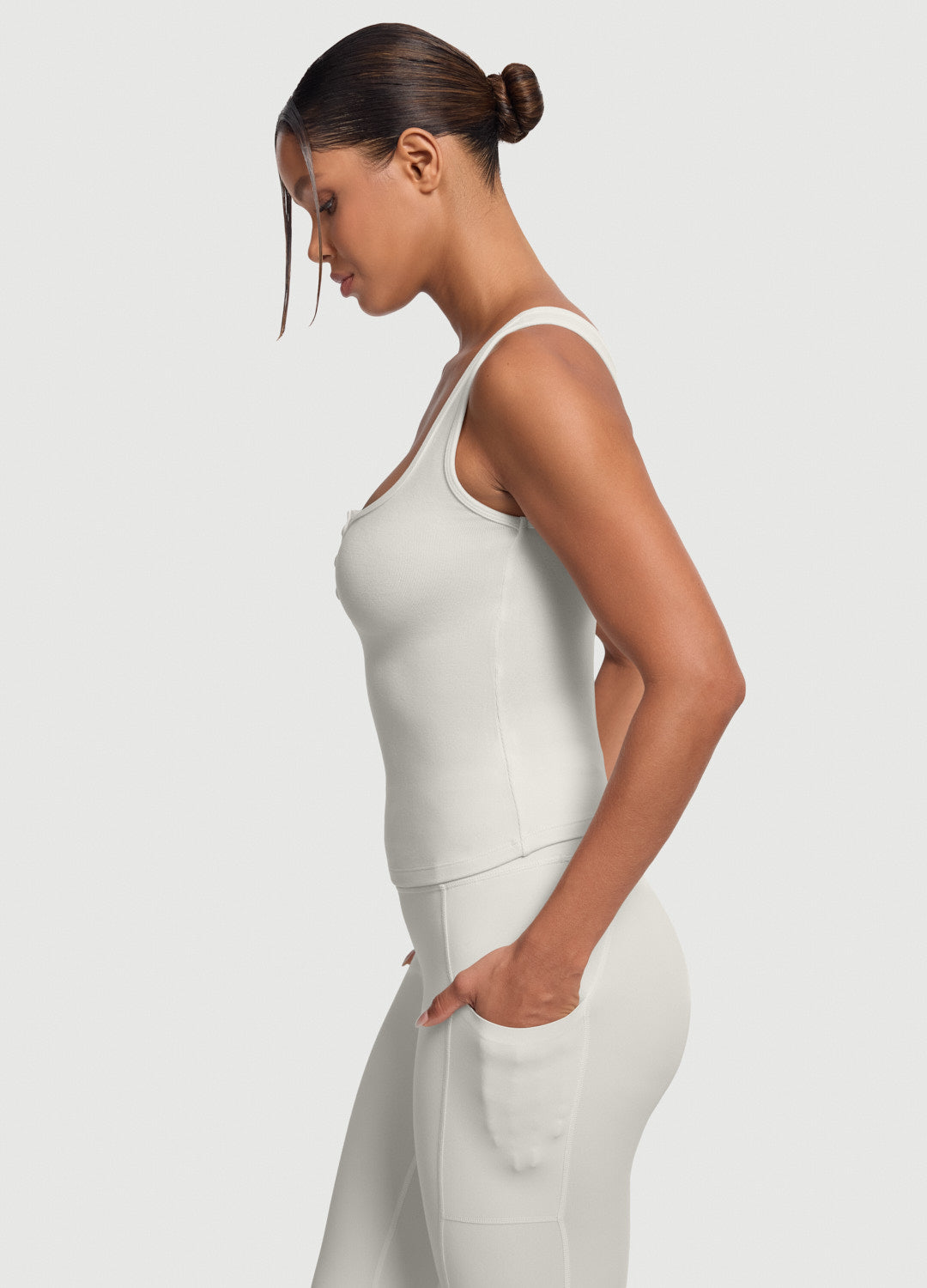 Button Front Tank Top - Image 2
