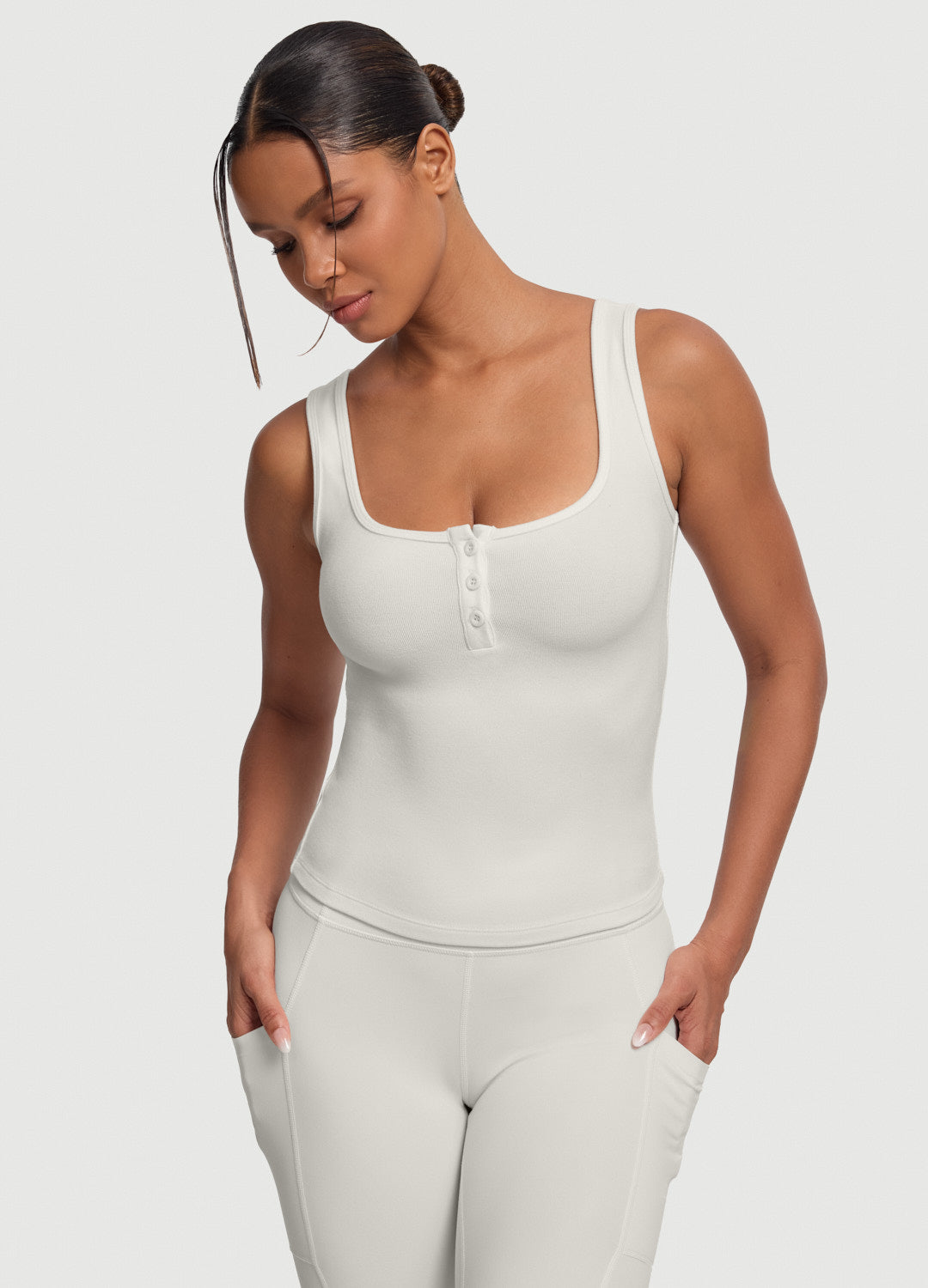 Button Front Tank Top - Image 5
