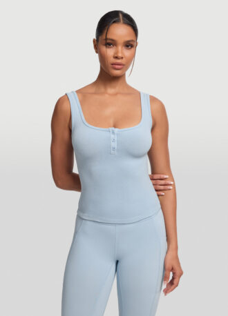 Button Front Tank Top