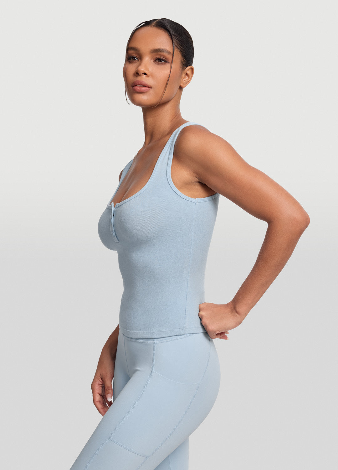 Button Front Tank Top - Image 2