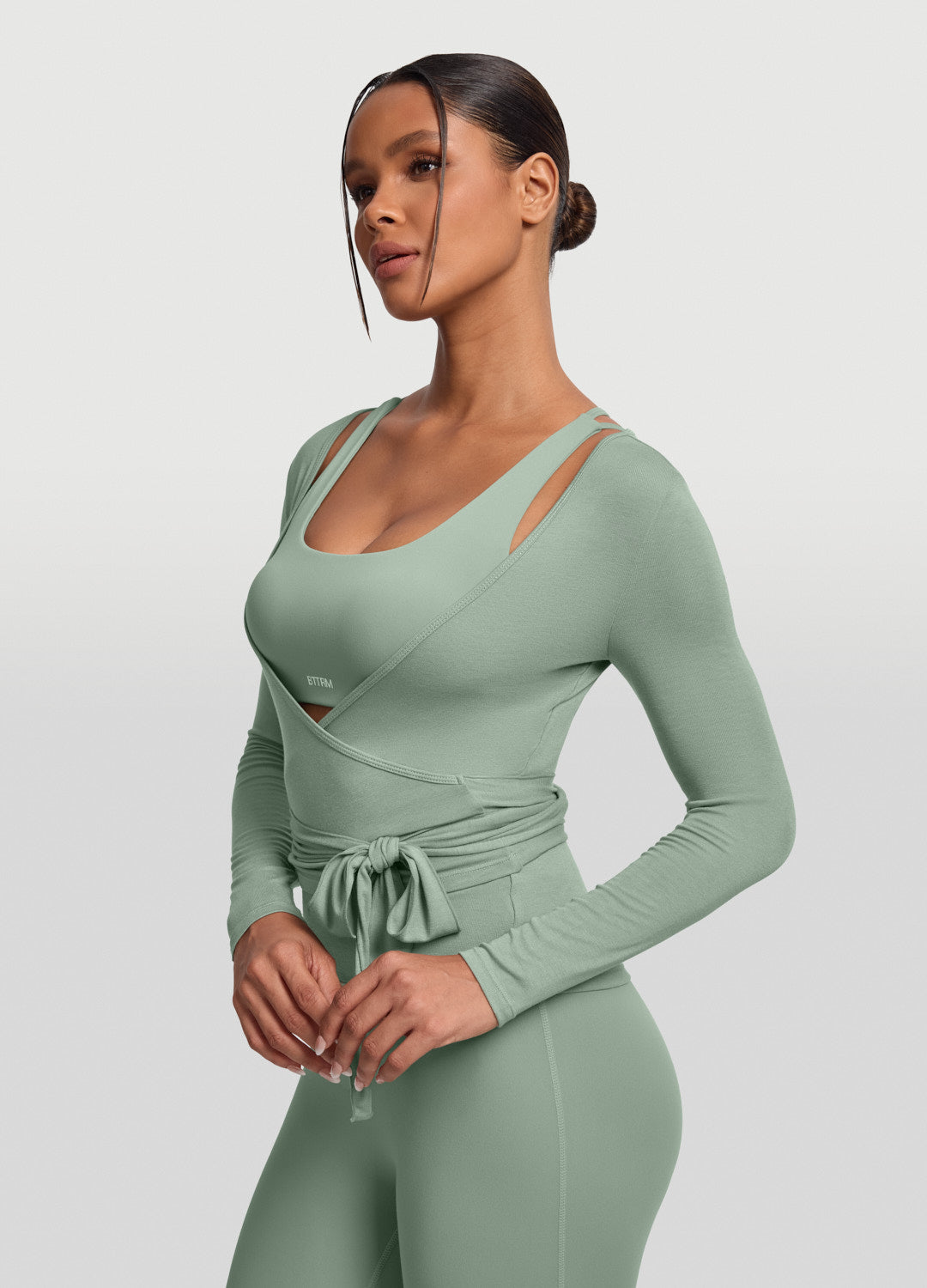 Seamless Pilates Wrap Top - Image 2