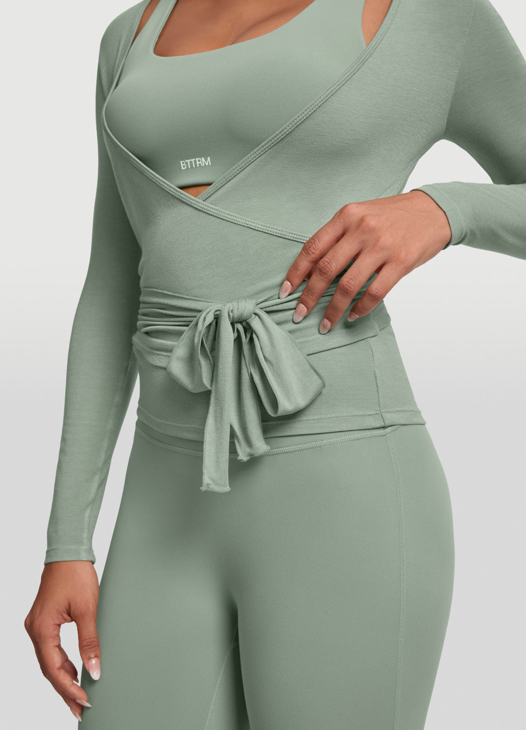 Seamless Pilates Wrap Top - Image 4