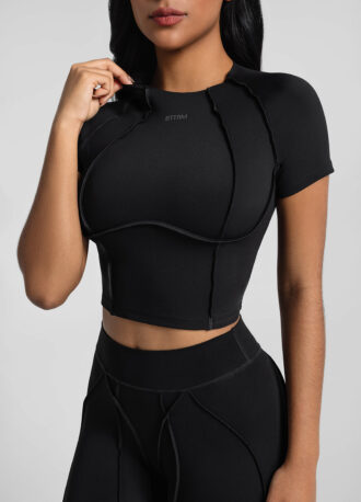Contour Stitch Crop Top