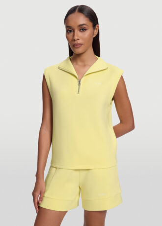 Sleeveless Half-Zip Sweatshirt