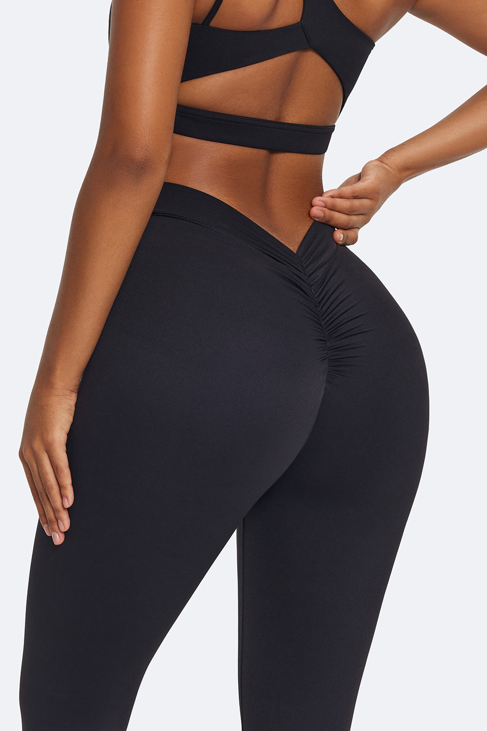 Ruched High-Waisted Leggings - Image 4