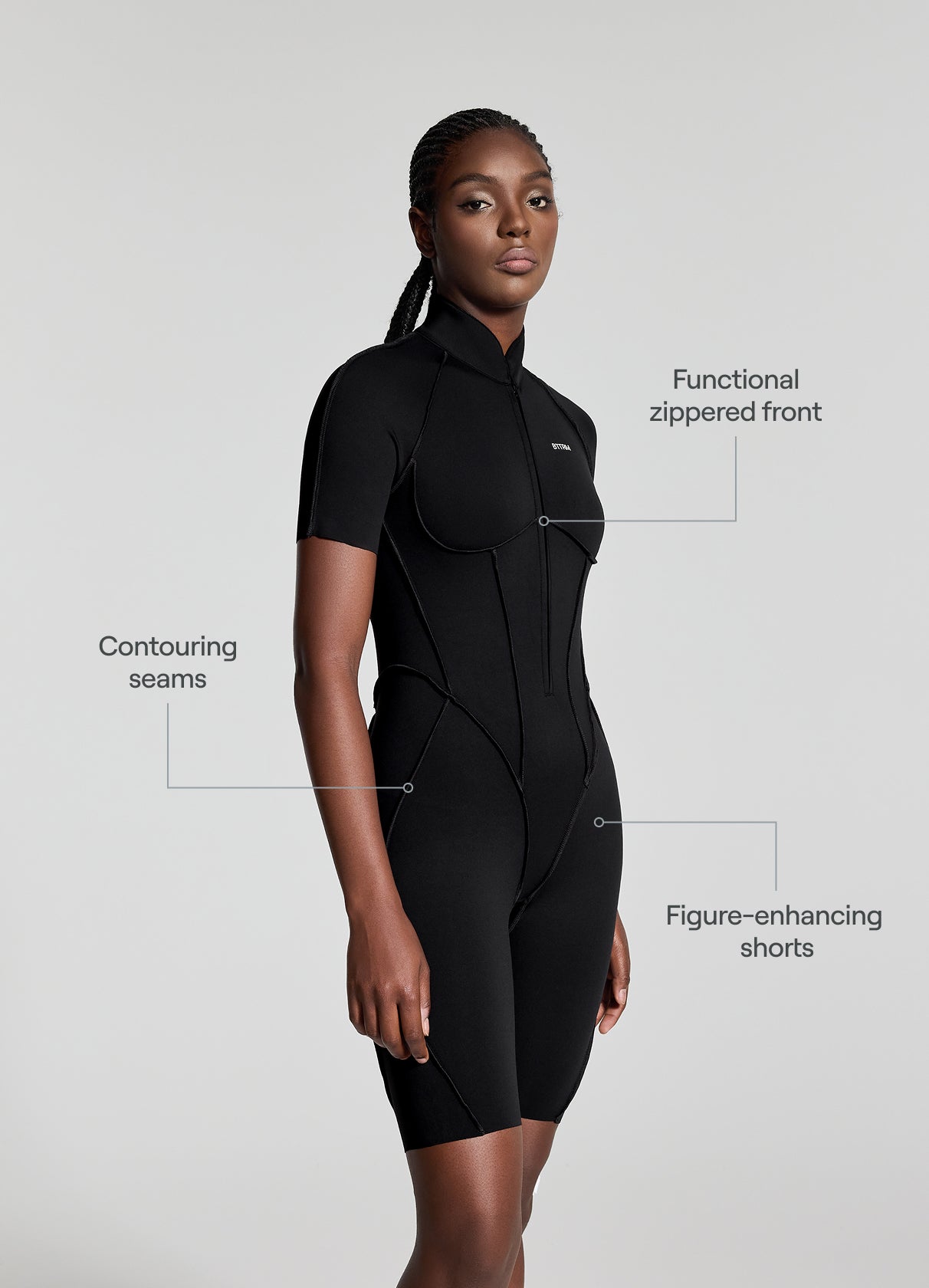 Sleek Shorts Catsuit - Image 2