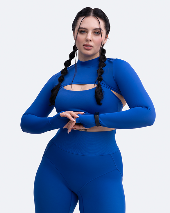 Long Sleeve Crew Neck Shrug - Image 12