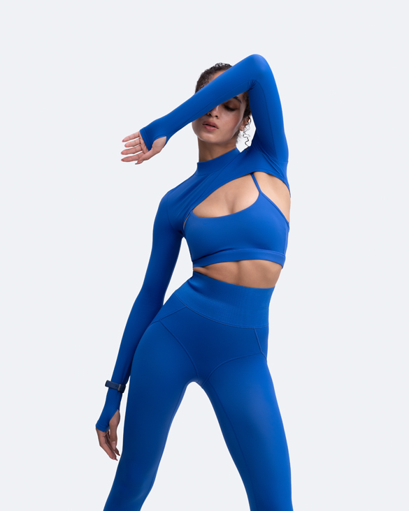 Long Sleeve Crew Neck Shrug - Image 2