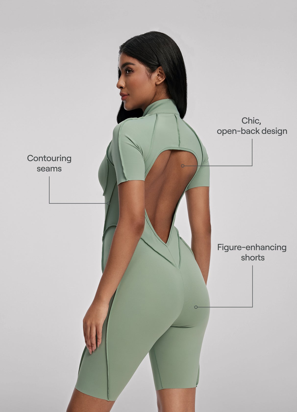 Sleek Shorts Catsuit - Image 2